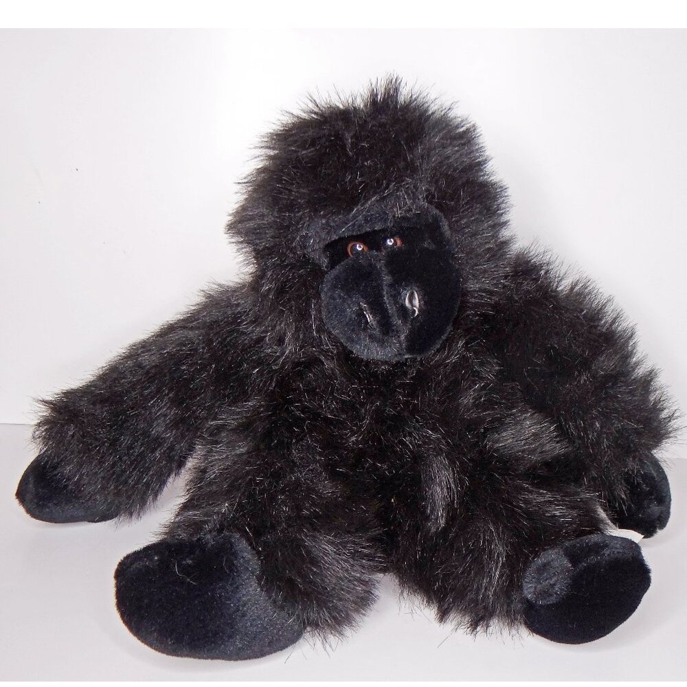 Vintage Stuffed Animal Plush Gorilla 10"  Black New Old Stock from RetaiL Store